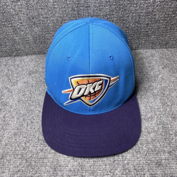 Oklahoma City Thunder Hat Cap Fitted Mens One Size NBA Basketball Memory Fit - Picture 2 of 11
